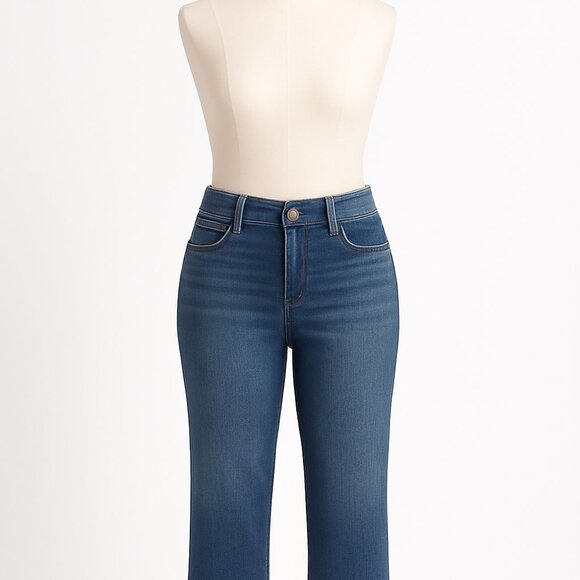 Spanx Womens Size 28 The Slim X Casual Capri Jeans Mid-Rise Straight Leg EUC - Picture 13 of 13